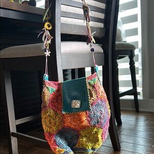 Colorful Hexagon Crochet Bag